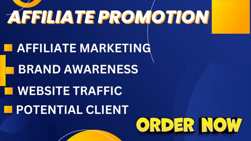I will do affiliate link promotion, amazon affiliate website, affiliate marketing
