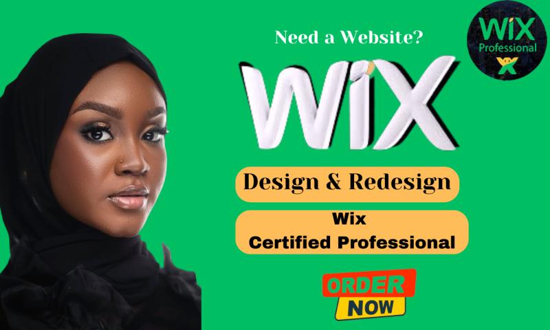 I will design and redesign your wix website in a unique waythat will lift your business