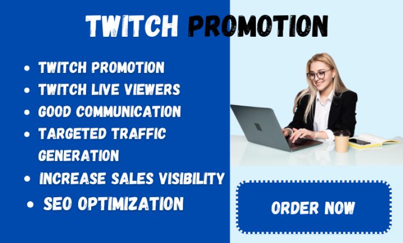 I will do organic Twitch channel promotion to bring active live viewers or hit affiliate