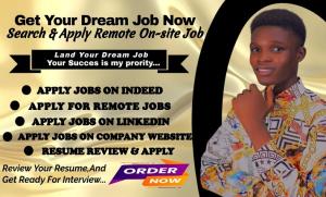 I will apply for jobs and reverse recruit, apply for remote jobs, job hunting