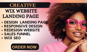I will design good wix website landing page, redesign wix website