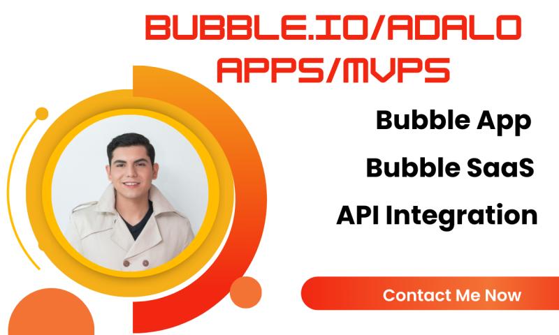 I will build your Bubble app, Bubble.io web app with Botpress, FlutterFlow, AppGyver