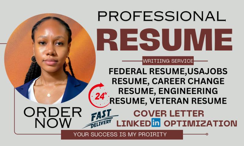 I will write career changing federal resume for professionals and transitioning veteran