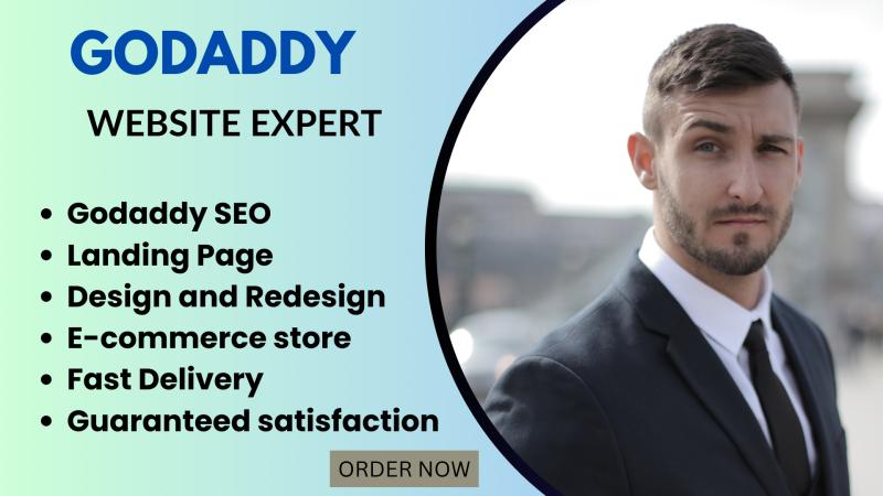 I will design or redesign a responsive and professional godaddy ecommerce website