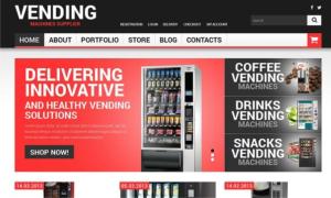 design vending machine website, vending machine landing page, atm machine website