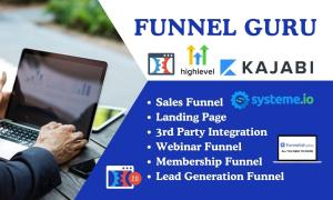 I will setup sales funnel on clickfunnels 2 0, gohighlevel, kajabi, systeme io, samcart