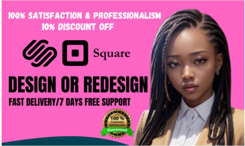 I will Squarespace website design, Squarespace website redesign, Squarespace redesign