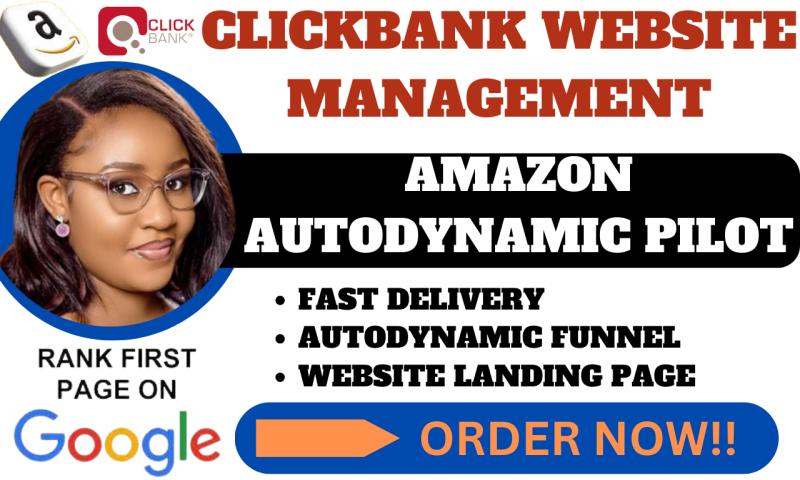 I will create a ClickBank account and ClickBank affiliate link promotion sales funnel