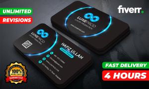 I will design professional, luxury, minimalist business card in just 4 hours