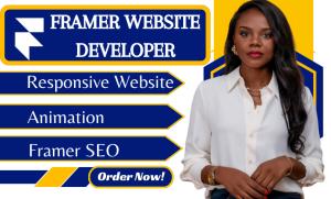 I will design, develop, and animate Framer websites using Wix
