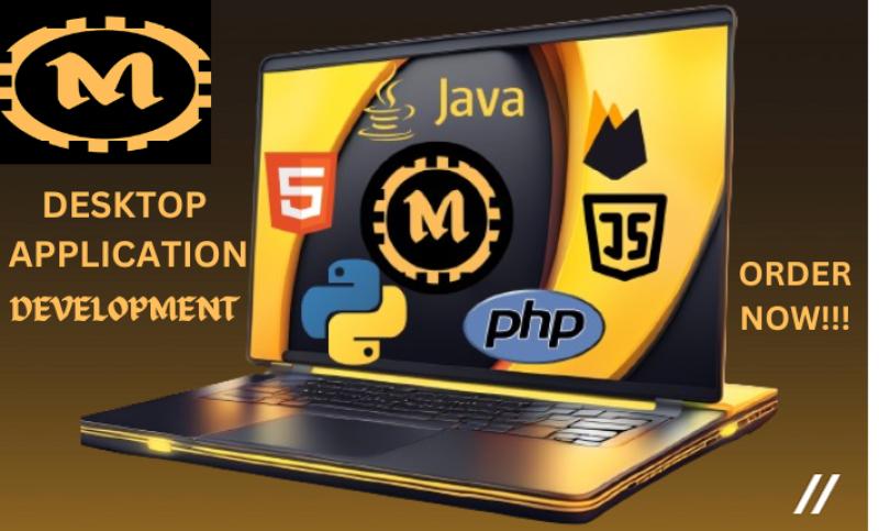 I will build desktop application, web application, desktop app development and software
