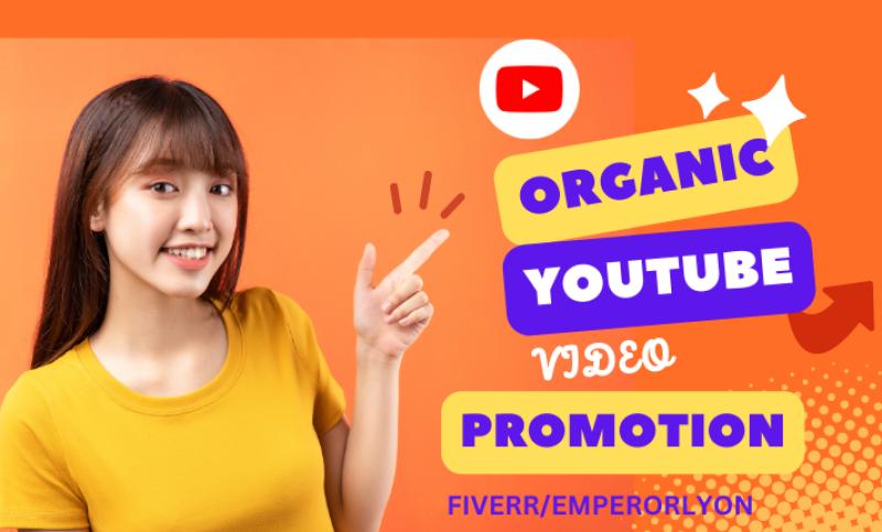 I Will Do Organic YouTube Video Promotion for Massive Engagements