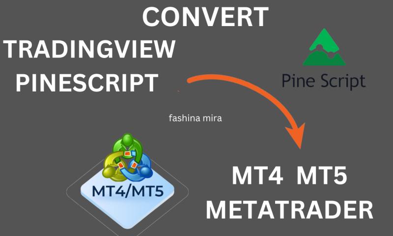 I will convert tradingview pinescript into mt4 mt5