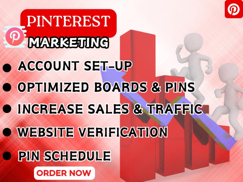 I will be your professional pinterest marketing manager