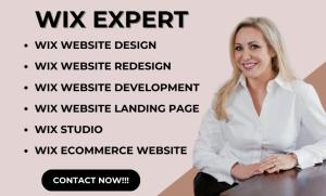 I will build wix website wix website design wix website studio wix website development