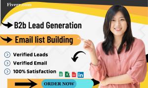 I will do b2b lead gen, scrape, and data extraction for any industry