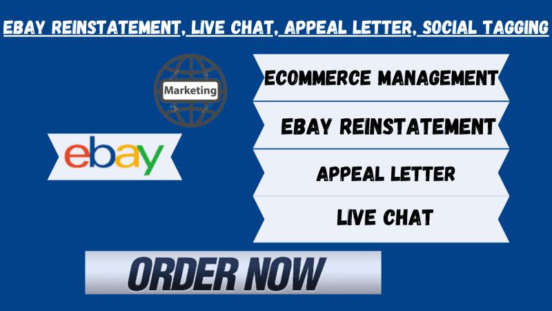 I will do ebay account reinstatement ebay suspension ebay invoice remove restriction