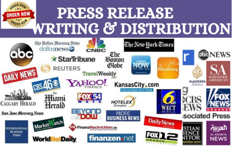 I will do newsworthy press release writing, press release distribution and press kit