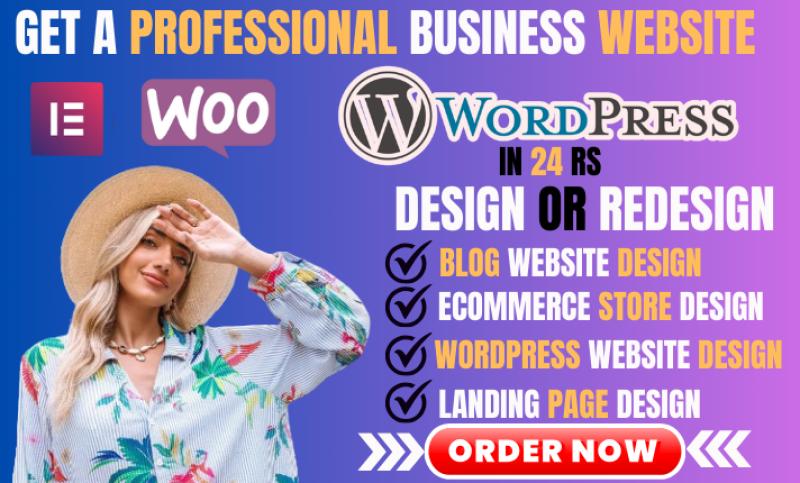 Customize WordPress Blog Website Redesign Ecommerce Website Design Elementor Pro