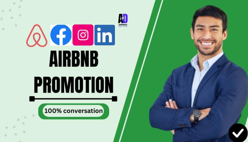 I will promote your Airbnb listing, Airbnb promotion, VRBO