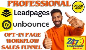 I will design Leadpages Sales Funnel and Mailchimp Integration for Leadpages Automation