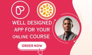 I will do online course mobile app on passion passion io disciple bubble io drapcode