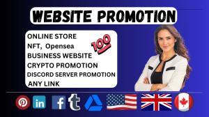 Promote and Advertise Website, Discord, Crypto, NFT, or Any Link on Social Media
