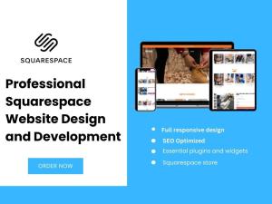 I will create a professional Squarespace website