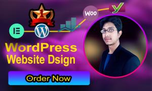 build a modern wordpress website design and customize