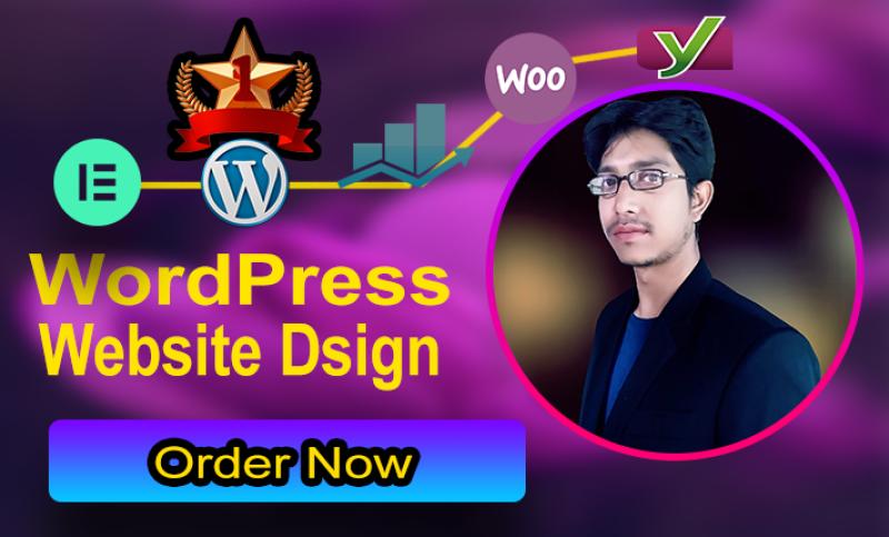 build a modern wordpress website design and customize