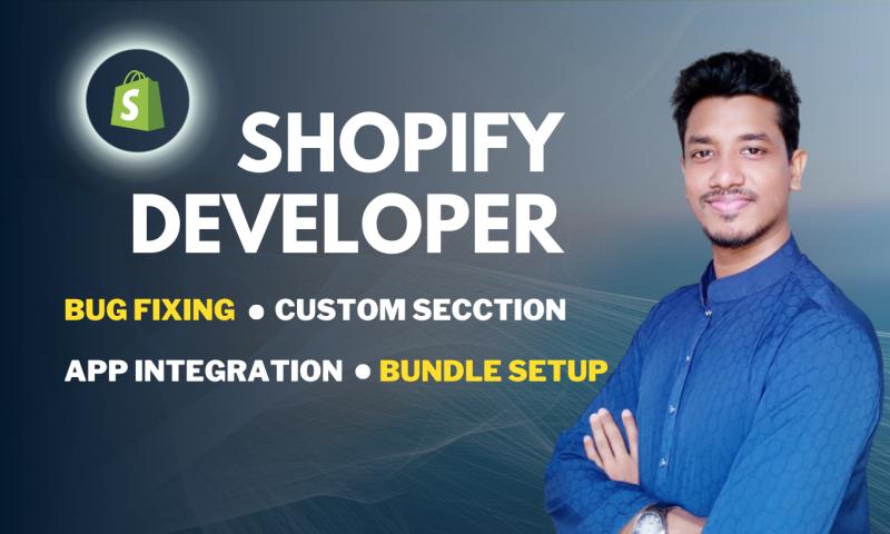 I will build Shopify custom sections and fixing any bugs