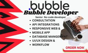 I will bubble app developer, adalo bubble io, website with open ai chatgpt