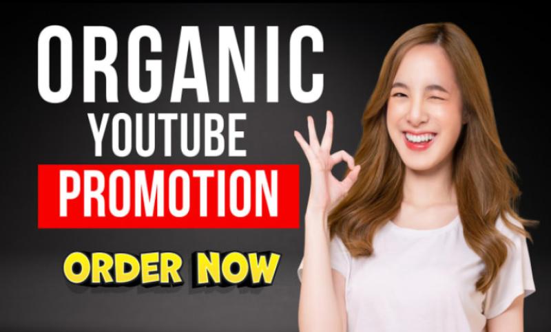 I will do organic YouTube video promotion for your channel