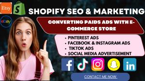 I will create and manage pinterest ads, facebook ads for shopify, etsy store