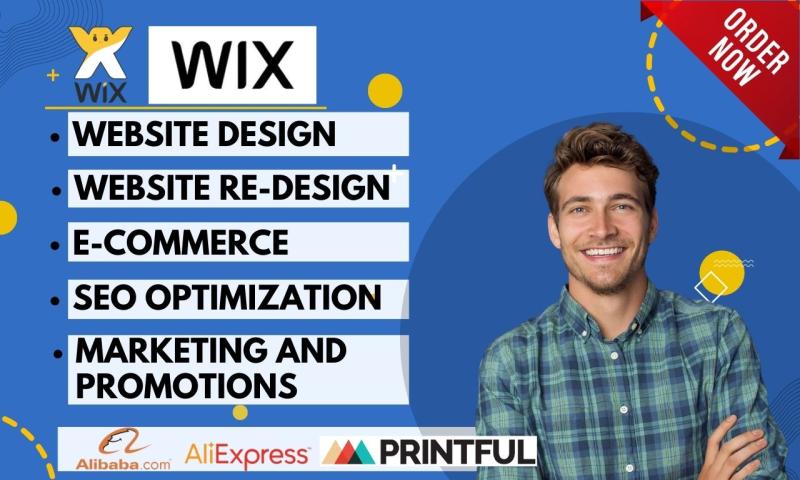 I will design and redesign a business website on Wix with ecommerce capabilities