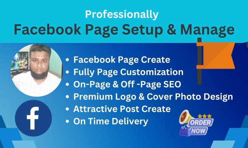 I will setup and manage your Facebook page professionally