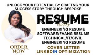 I will design engineering resume, construction resume, civil engineering resume, and cover letter
