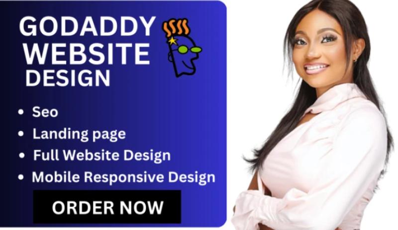 I will godaddy website design godaddy website redesign godaddy