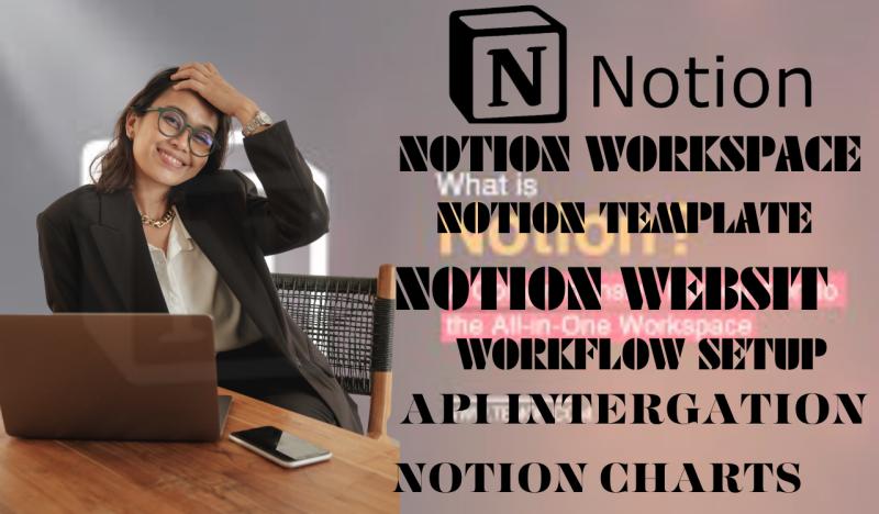 I will create an effective Notion Expert template website with Notion API