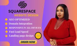I will build Squarespace portfolio website design, Squarespace redesign, and business web design