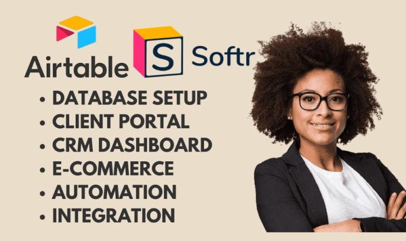 set up airtable softr airtable automation airtable database softr webapp