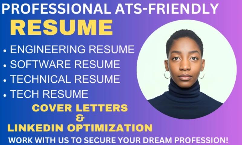 I will write engineering resume, tech resume, cover letter resume and resume writing