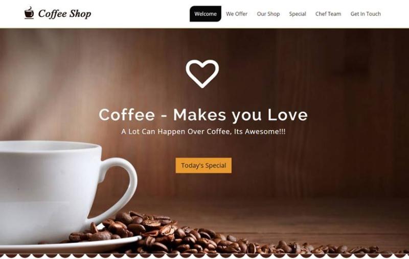 I will design coffee shopify store, coffee dropshipping coffee shop coffee website