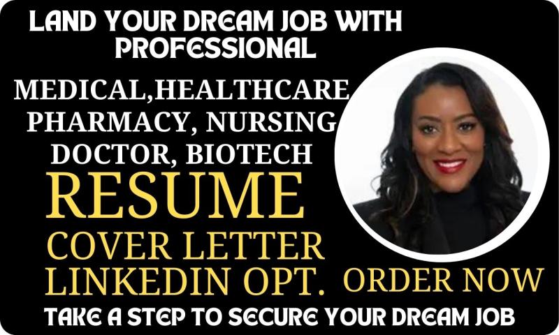 I will write a professional nursing resume, healthcare, medical resume and cover letter