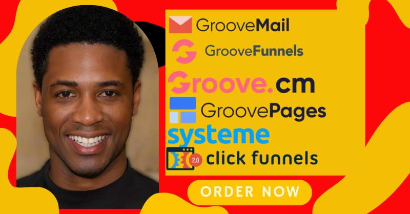 I will fix groove funnels groovemail groovepages groove crm groove website clickfunnels