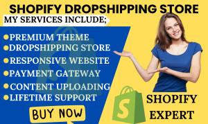 I will design profitable automated dropshipping Shopify store redesign Shopify website