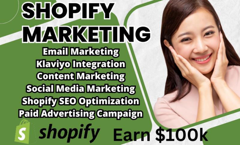 I will ignite your Shopify, dominate sales with killer promotions and marketing