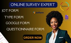 Setup Project Questionnaire with Jot Form, Google Form, and Online Survey