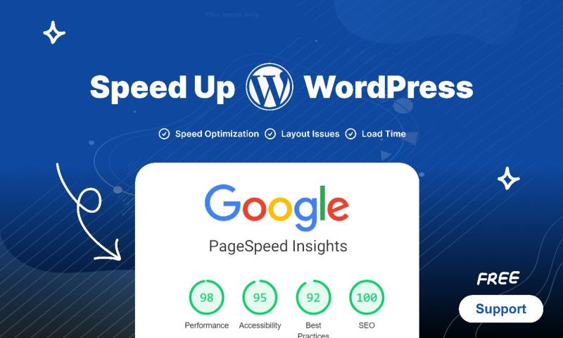 I will Speed Up WordPress Website for Google PageSpeed Insight Optimization and Load Time
