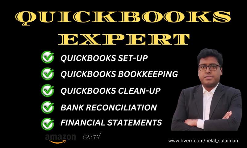 I will clean up your QuickBooks Online and reconcile the bank